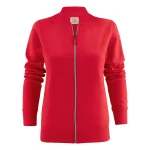 Damen Javelin Pullover Reißverschluss Red