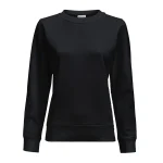 Damen Softball Rundhalspullover Black